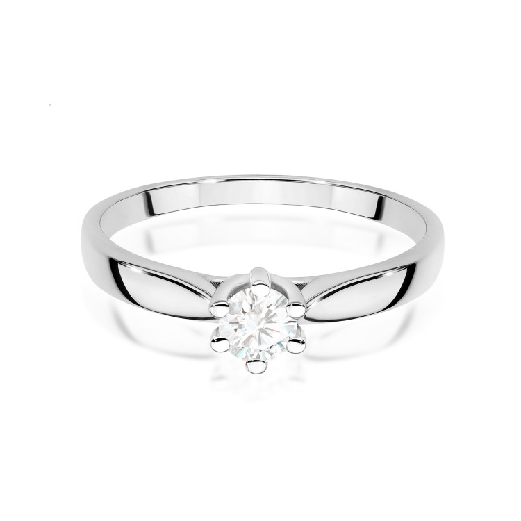 Pierścionek W0222B Diament 0,30ct białe złoto