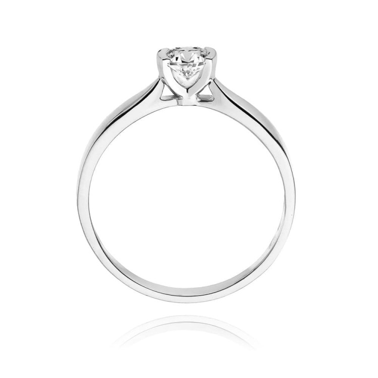 Pierścionek W0223B Diament Laboratoryjny 0,30ct białe złoto