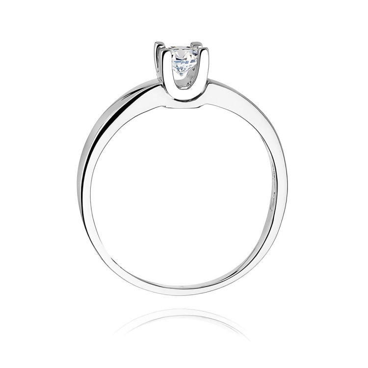 Pierścionek W0225B Diament Laboratoryjny 0,30ct białe złoto