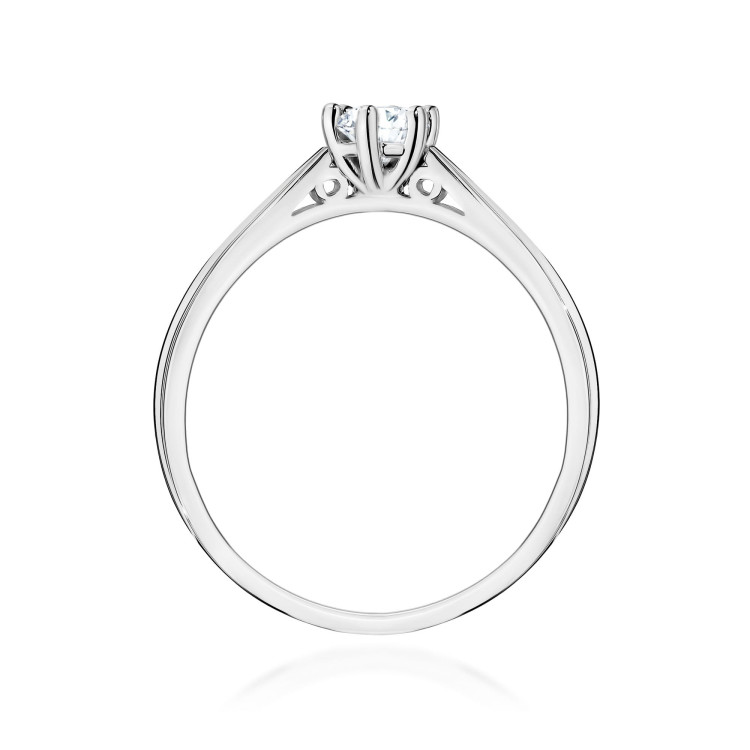 Pierścionek W0229B Diament 0,30ct białe złoto