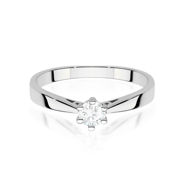 Pierścionek W0229B Diament 0,30ct białe złoto