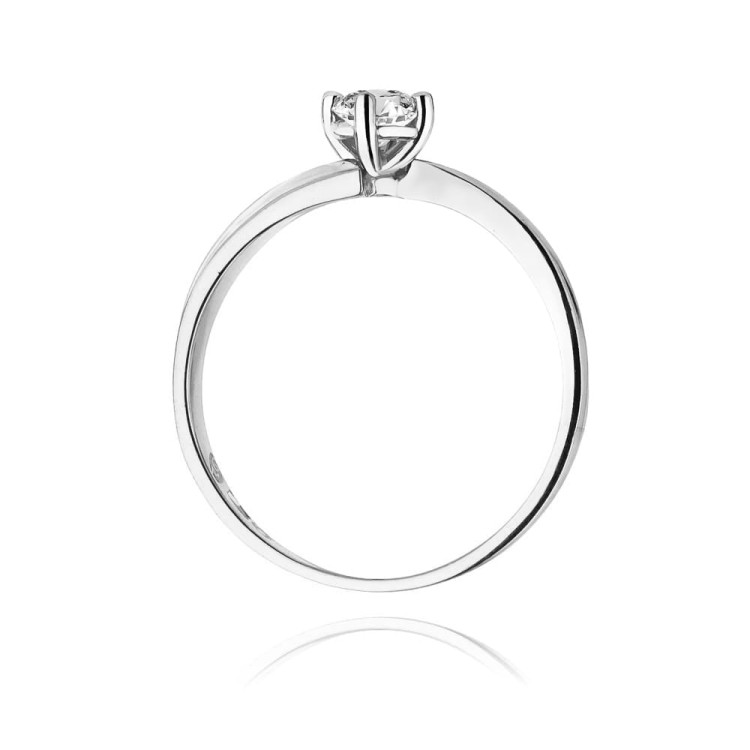 Pierścionek W0231B Diament 0,30ct białe złoto