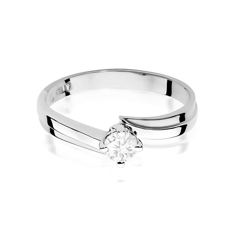 Pierścionek W0231B Diament 0,30ct białe złoto