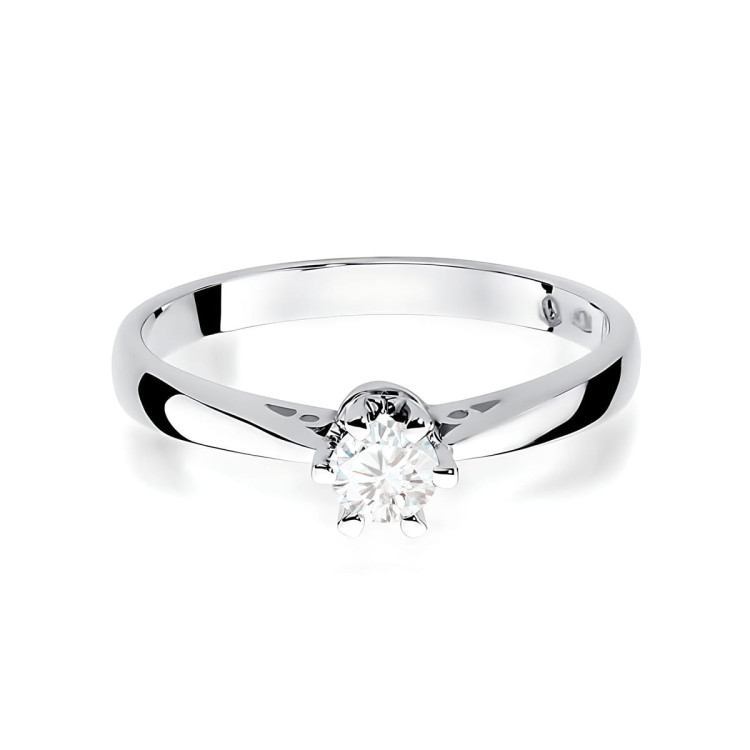 Pierścionek W0234 Diament Laboratoryjny 0,30ct białe złoto