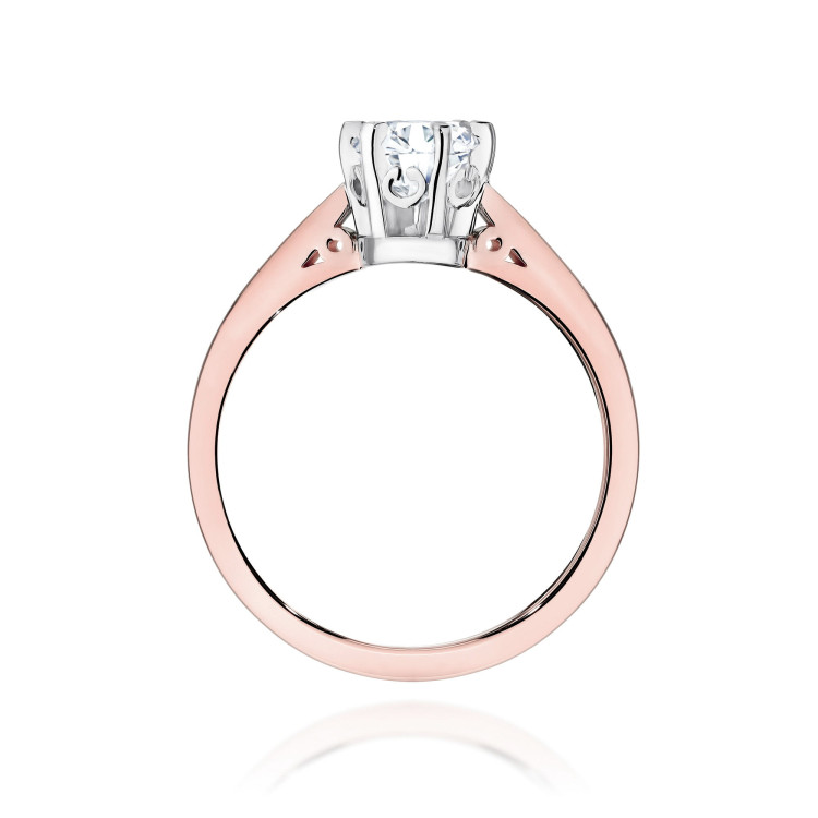 Pierścionek W0234 Diament 1,00ct różowe złoto