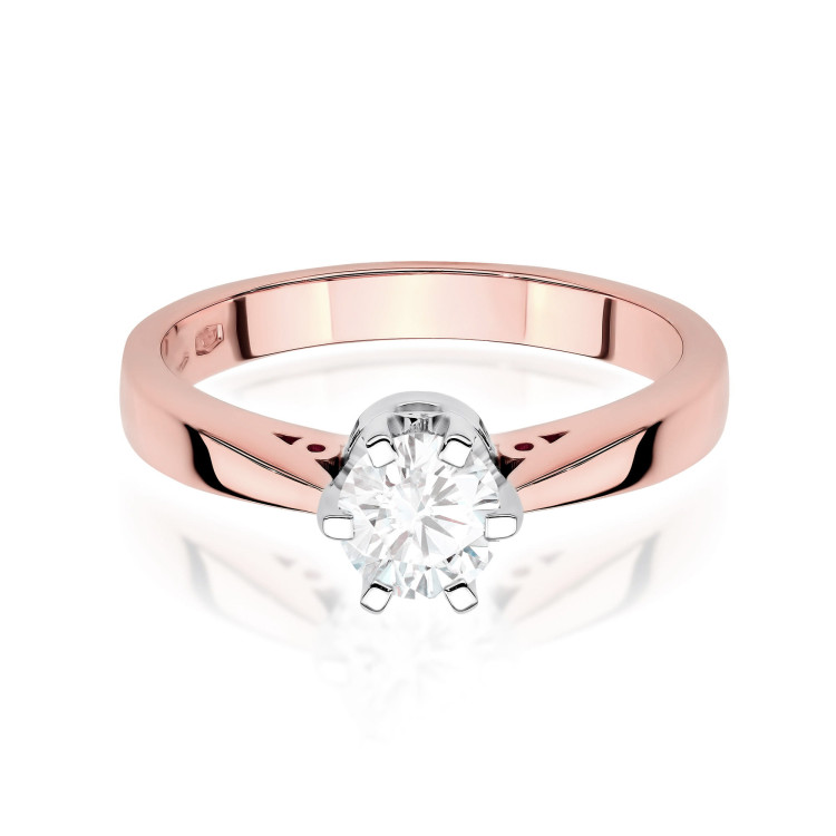 Pierścionek W0234 Diament 1,00ct różowe złoto