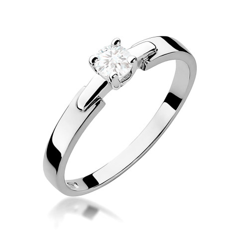 Pierścionek W0241 Diament Laboratoryjny 0,20ct białe złoto