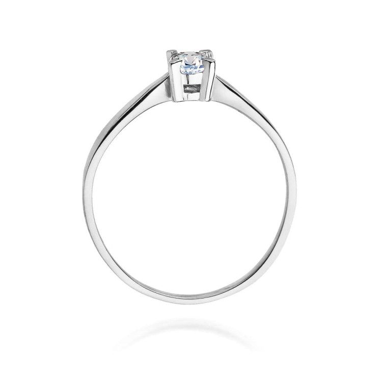Pierścionek W0242 Diament Laboratoryjny 0,20ct białe złoto