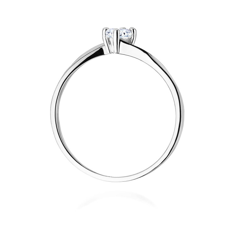 Pierścionek W0243 Diament Laboratoryjny 0,20ct białe złoto