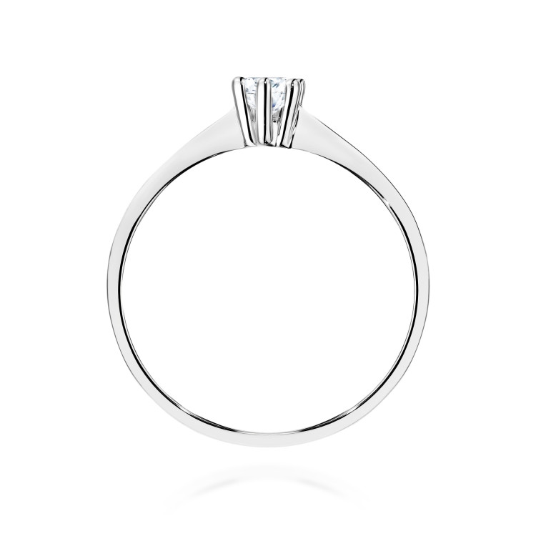 Pierścionek W0256 Diament 0,20ct białe złoto