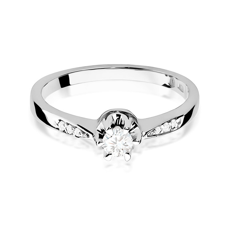 Pierścionek W0291 Diament 0,23ct białe złoto