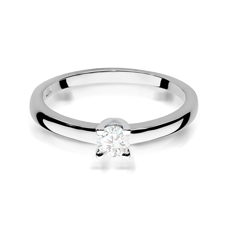 Pierścionek W0292 Diament 0,25ct białe złoto