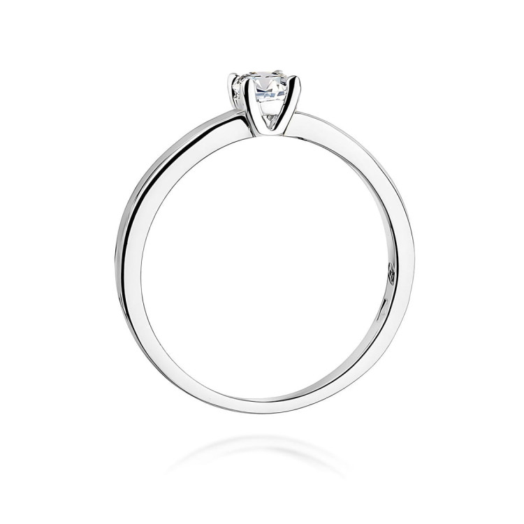Pierścionek W0292 Diament Laboratoryjny 0,25ct białe złoto