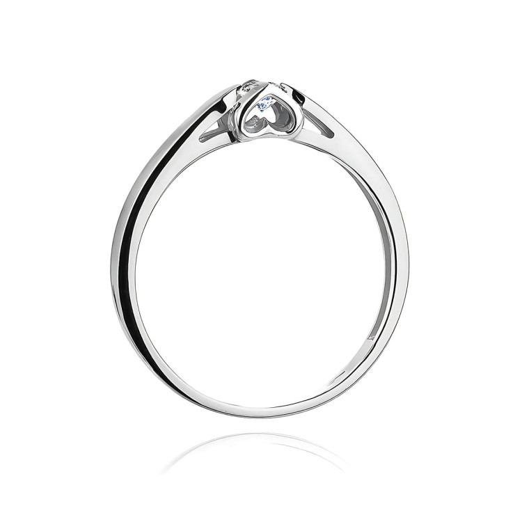 Pierścionek W0320 Diament Laboratoryjny 0,30ct białe złoto