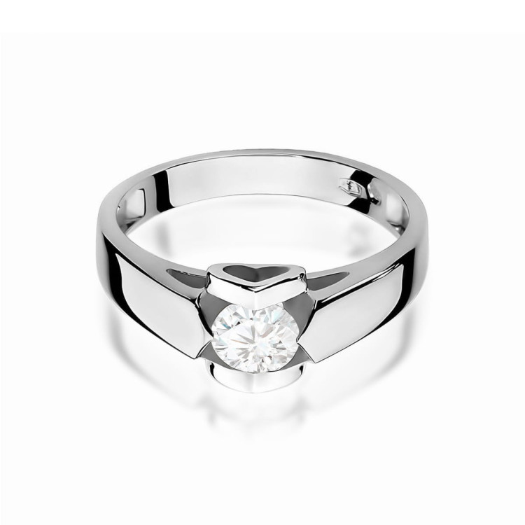 Pierścionek W0320 Diament 0,50ct białe złoto