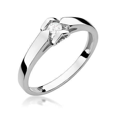 Pierścionek W0320 Diament 0,04ct białe złoto