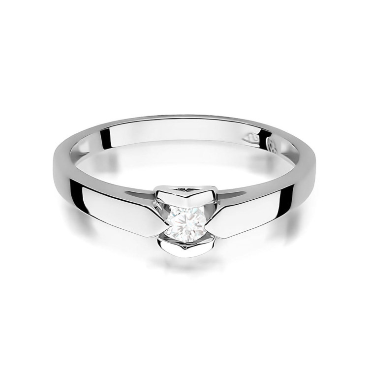 Pierścionek W0320 Diament 0,04ct białe złoto