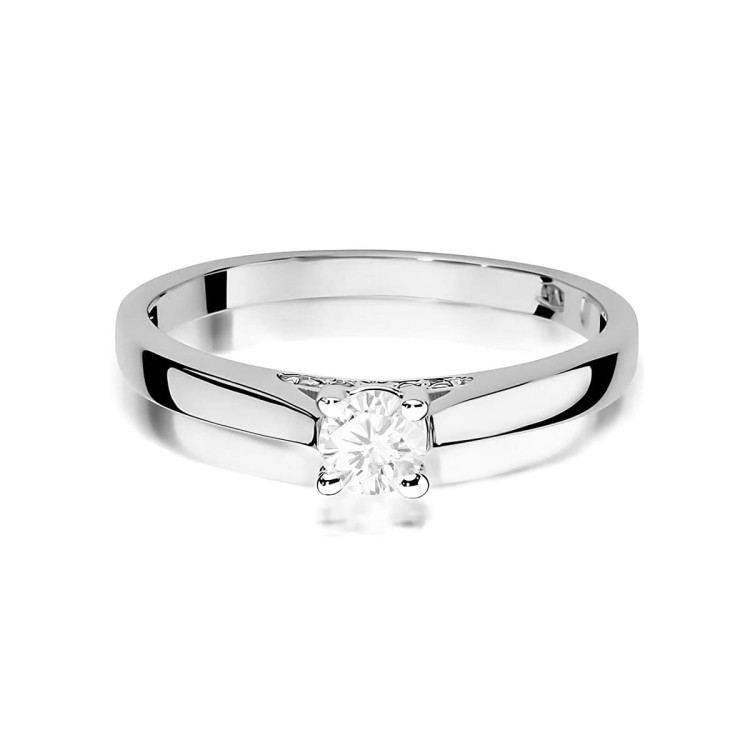 Pierścionek W0341 Diament Laboratoryjny 0,30ct białe złoto