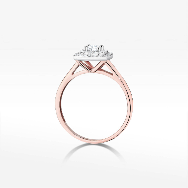 Pierścionek W0345 Diament 0,50ct różowe złoto