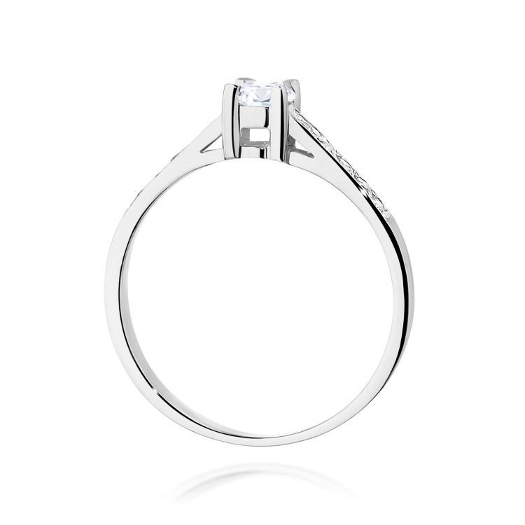 Pierścionek W364 Diament Laboratoryjny 0,44ct białe złoto