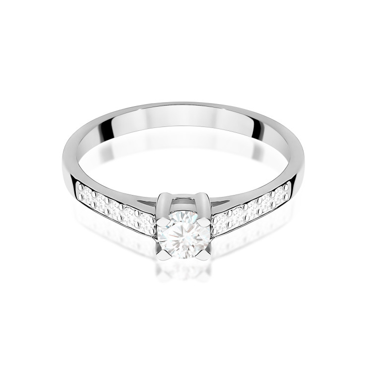 Pierścionek W364 Diament Laboratoryjny 0,44ct białe złoto