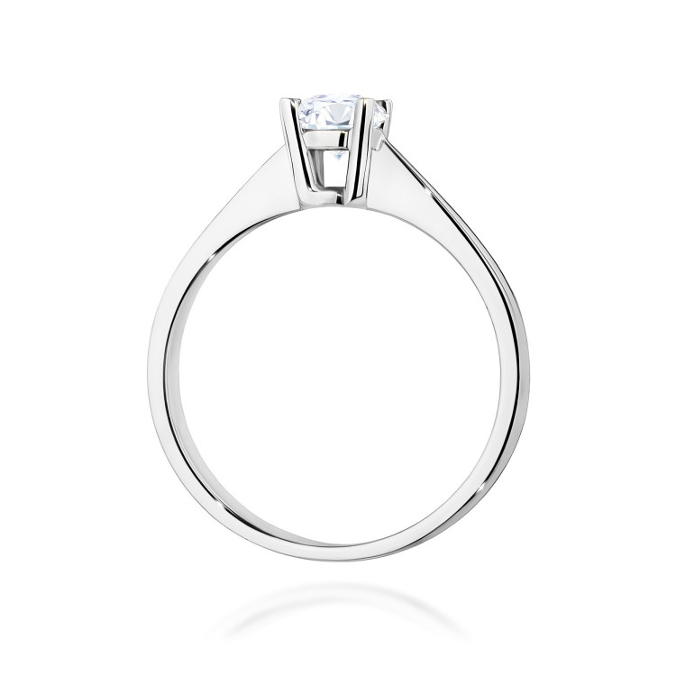 Pierścionek W0404 Diament Laboratoryjny 0,50ct białe złoto
