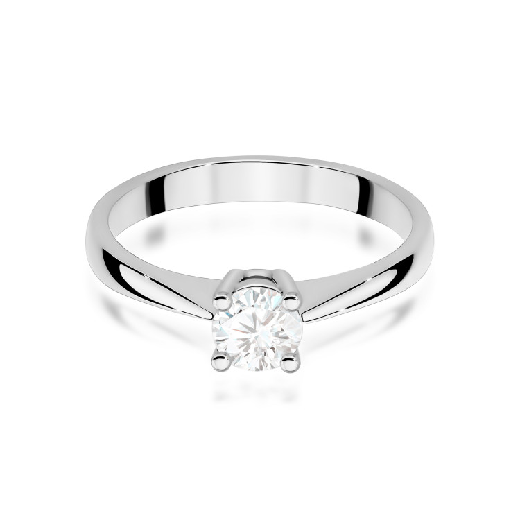 Pierścionek W0404 Diament Laboratoryjny 0,50ct białe złoto