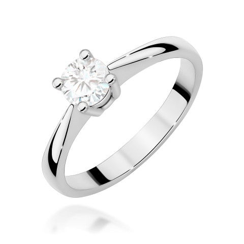 Pierścionek W0404 Diament Laboratoryjny 0,50ct białe złoto