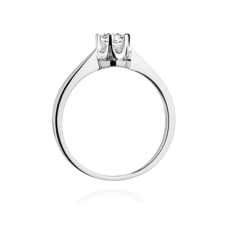 Pierścionek W0408 Diament Laboratoryjny 0,25ct białe złoto