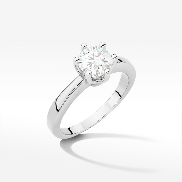 Pierścionek W0482 Diament Laboratoryjny 1,00ct białe złoto