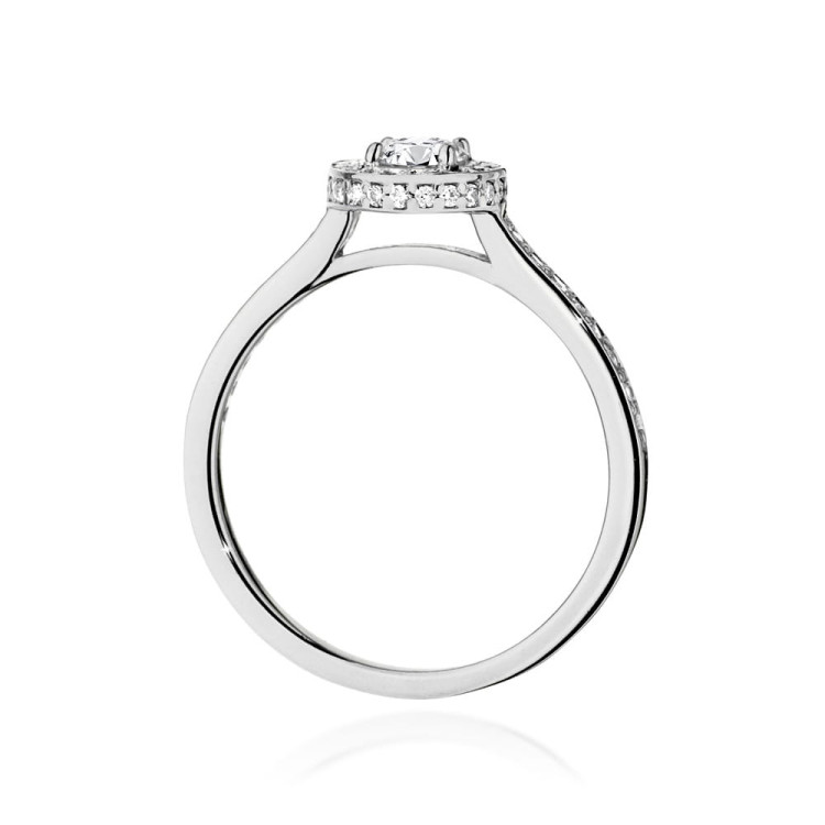 Pierścionek W0508 Diament 0,74ct białe złoto
