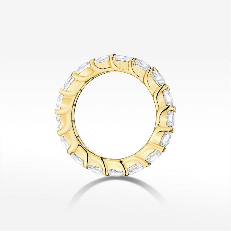 Pierścionek z diamentami 3.20ct-3.80ct żółte złoto W0516