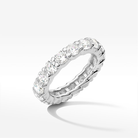 Pierścionek z diamentami laboratoryjnymi 3.20ct białe złoto W0516