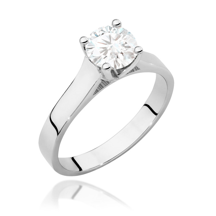 Pierścionek W0526 Diament 1,00ct białe złoto