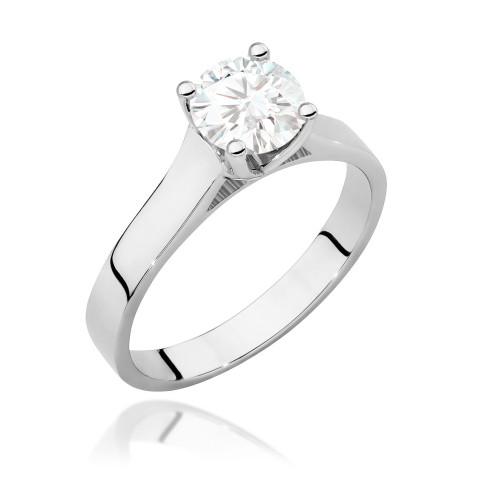Pierścionek W0526 Diament Laboratoryjny 1,00ct białe złoto