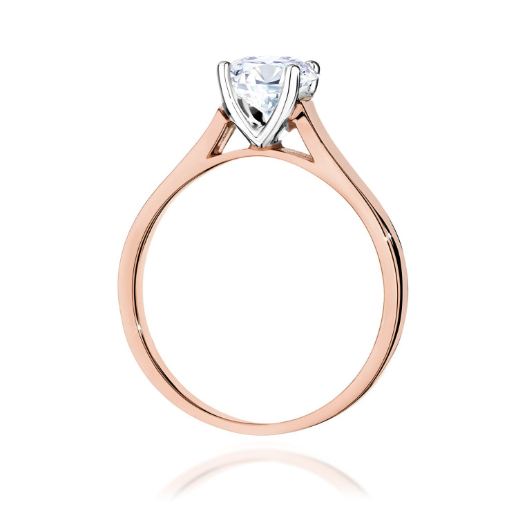 Pierścionek W0526 Diament 1,00ct różowe złoto