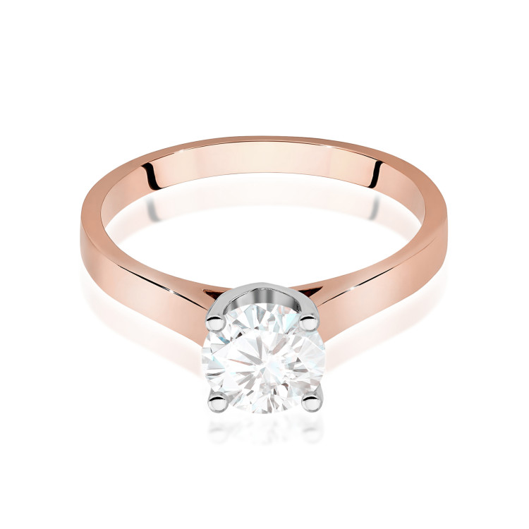 Pierścionek W0526 Diament 1,00ct różowe złoto