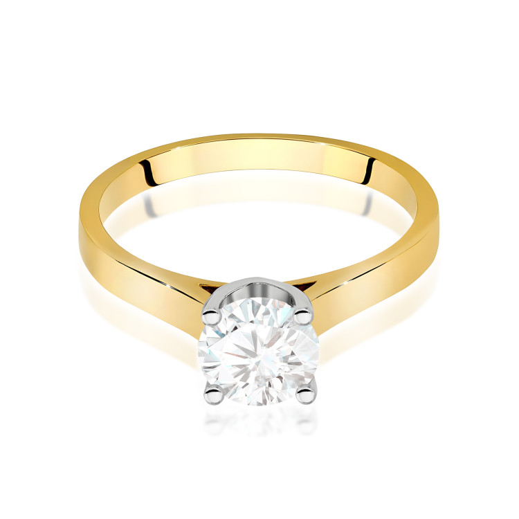Pierścionek W0526 Diament 1,00ct żółte złoto