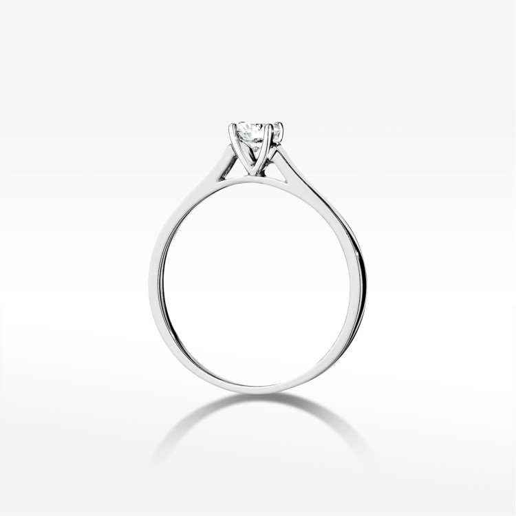 Pierścionek W0526 Diament Laboratoryjny 0,50ct białe złoto