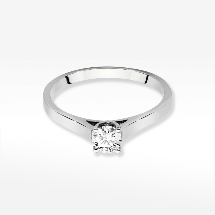 Pierścionek W0526 Diament Laboratoryjny 0,50ct białe złoto