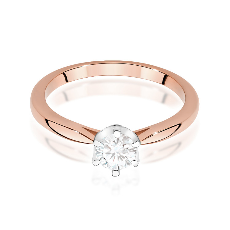 Pierścionek Diament Laboratoryjny 0,46ct różowe złoto W0539