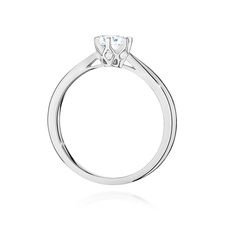Pierścionek Diament Laboratoryjny 0,46ct białe złoto W0539