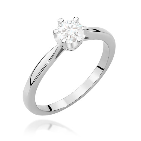 Pierścionek Diament Laboratoryjny 0,46ct białe złoto W0539