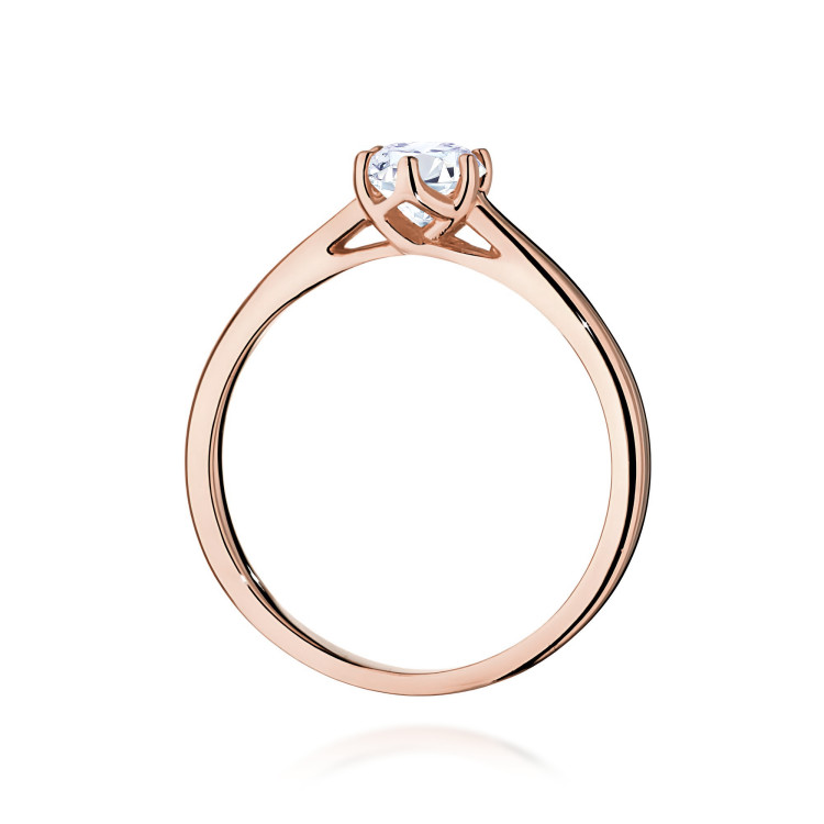 Pierścionek W0540 Diament 0,40ct różowe złoto