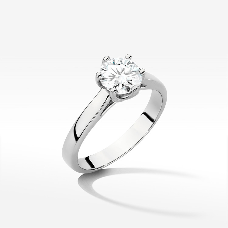 Pierścionek W0540 Diament Laboratoryjny 1,00ct białe złoto