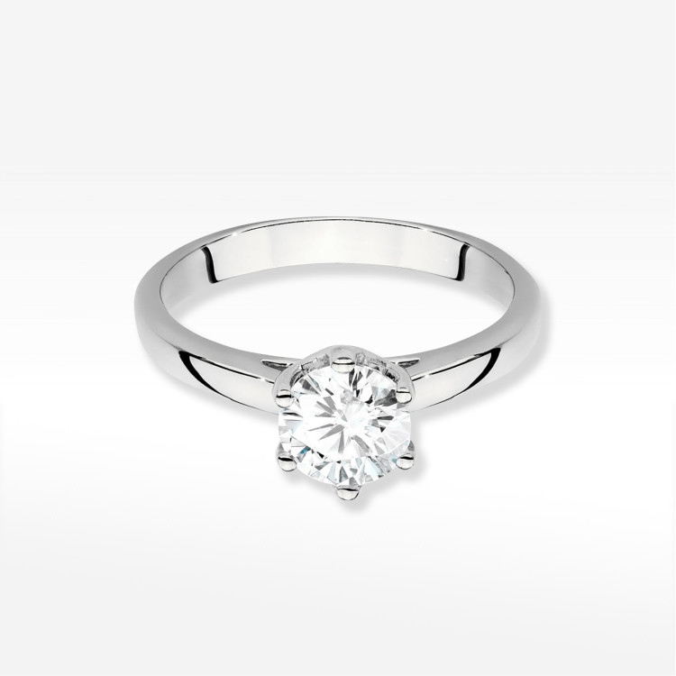 Pierścionek W0540 Diament Laboratoryjny 1,00ct białe złoto