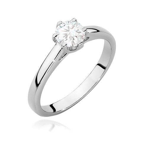 Pierścionek W0540 Diament Laboratoryjny 0,50ct białe złoto