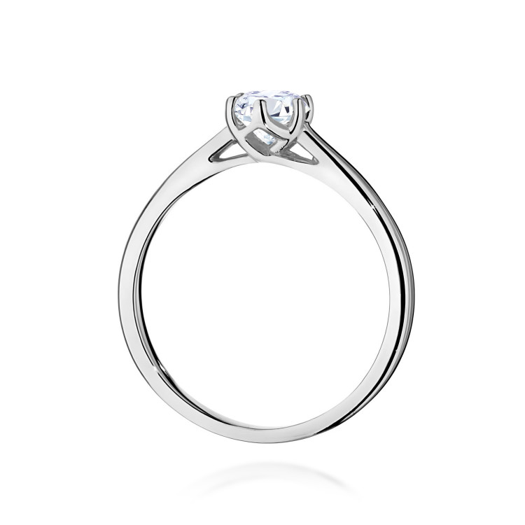 Pierścionek W0540 Diament Laboratoryjny 0,40ct białe złoto
