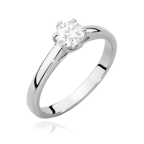 Pierścionek W0540 Diament 0,40ct białe złoto