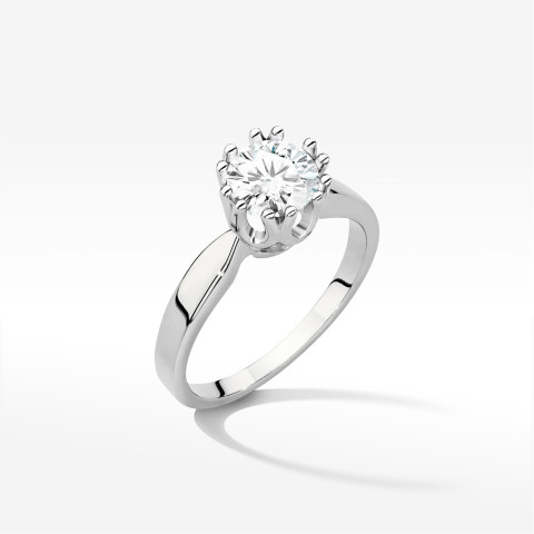 Pierścionek W0541 Diament Laboratoryjny 1,00ct białe złoto